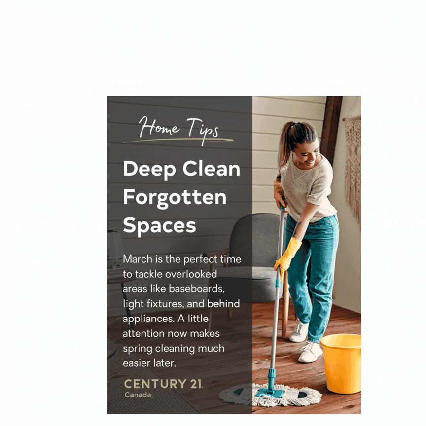 areas to clean before selling a home